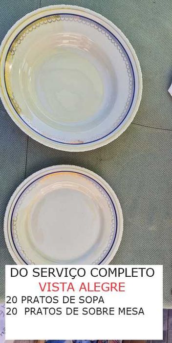 Serviço de Jantar e de café Vista Alegre