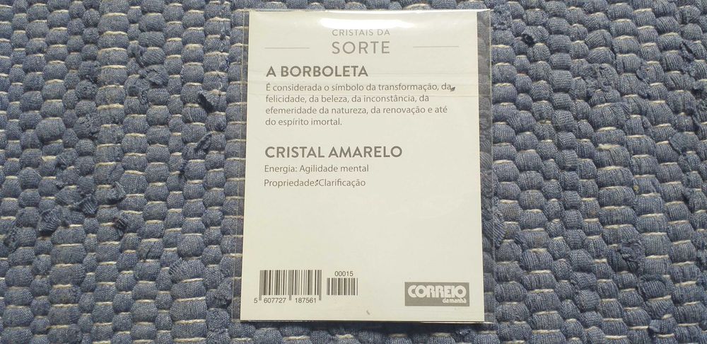 Crostais da Sorte - Borboleta - novo - portes incluidos