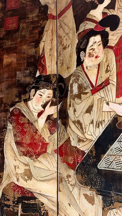 biombo com desenhos chines