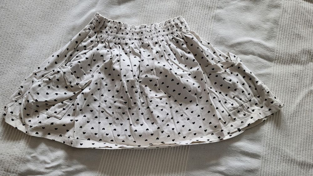 Biała spódniczka 140cm