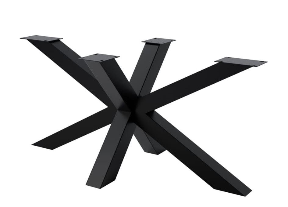Pés de mesa em metal preto