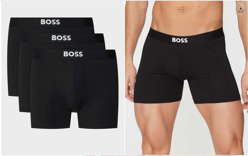 Oryginalne Hugo BOSS ONE bokserki czarne 2 sztuki M