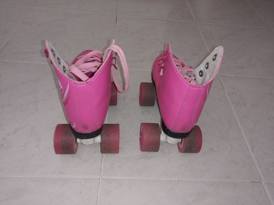 Patins Rosa 4 Rodas usados