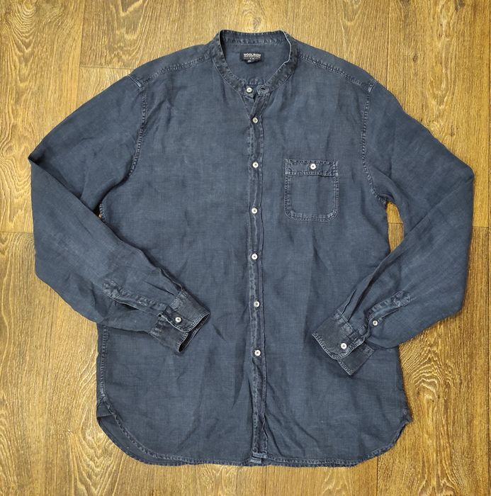 РОЗПРОДАЖ!!! L Woolrich оригінальна чоловіча сорочка з льону