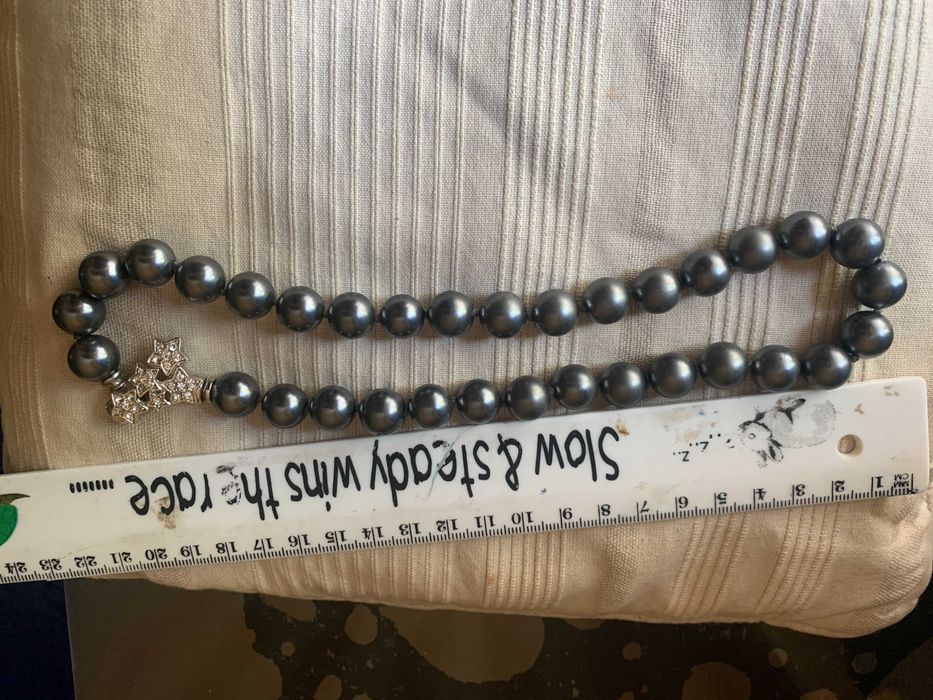 Ожерелье жемчуг черный Energetix с  магнитной вставкой.