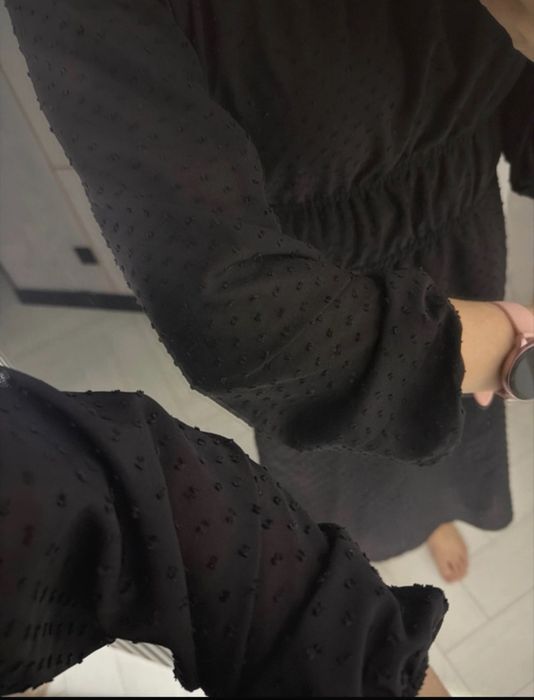 Czarna sukienka ala hiszpanka