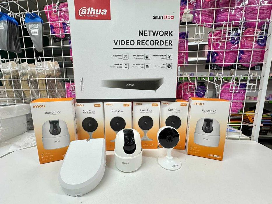 Комплект відеоспостереження Dahua + 6 камер Imou + HDD 2 ТБ