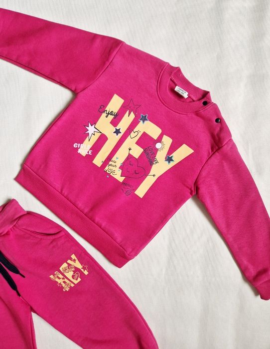 Теплий спортивний костюм Pitici дівчинка 4-5 р, 3-4 р штани батнік