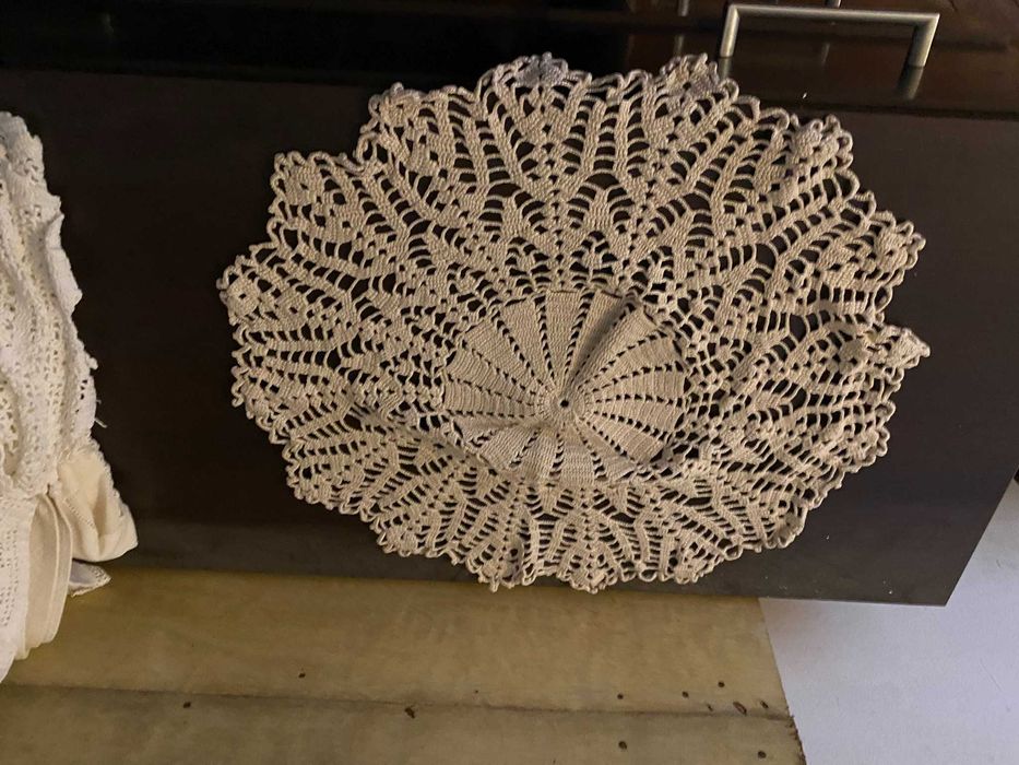 napron redondo de renda