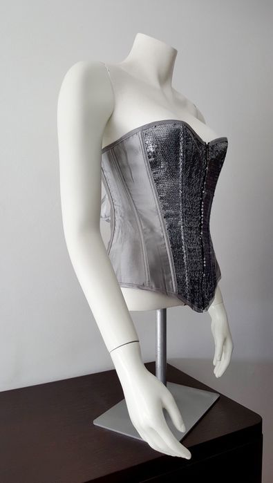 Corselet Corset Corpete lantejoulas + Cuecas fio dental