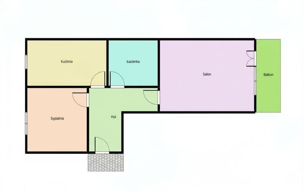 2 pok | 45,1m2 | Balkon | Prokocim | Kozłówek | ul. Na kozłówce