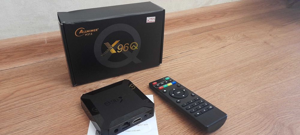 4k Смарт приставка - X96q 2/16 GB (Play Market, YouTube, Android 10, WiFi, 4K,Allwinner H313)