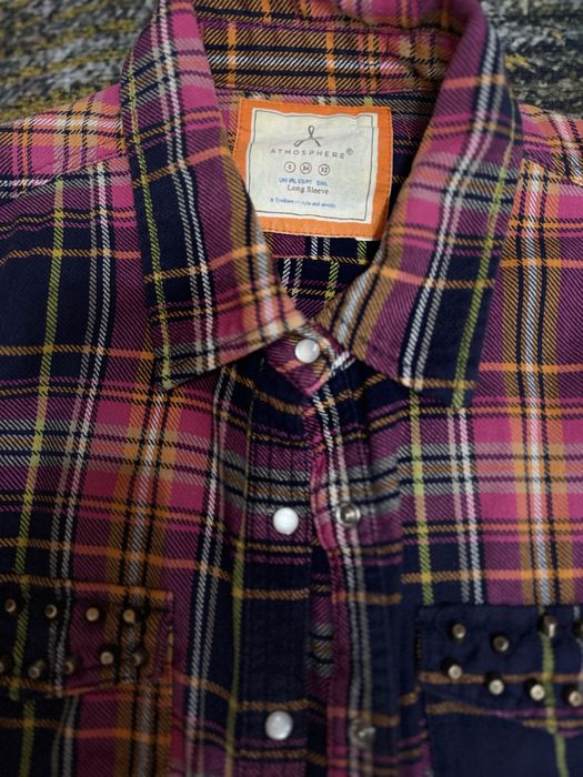 Женская фланелевая рубашка в клетку | теплая, стильная