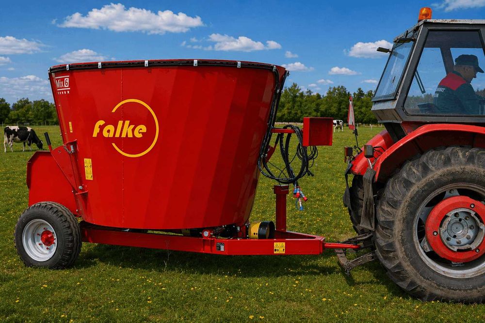FALKE MIX 6E wóz paszowy do niskich i wąskich obór