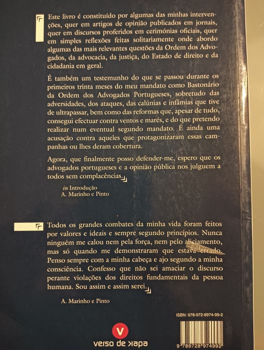 Um Combate Desigual	António Marinho e Pinto		Como novo!*