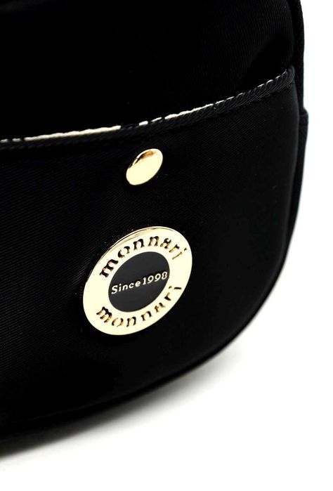 Torebka Damska MONNARI Listonoszka Czarna Wodoodporna Elegancka