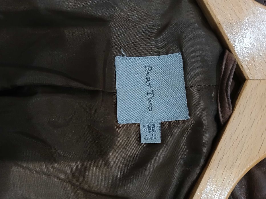 Part Two rozm36 skórzana brązowa kurtka marynarka