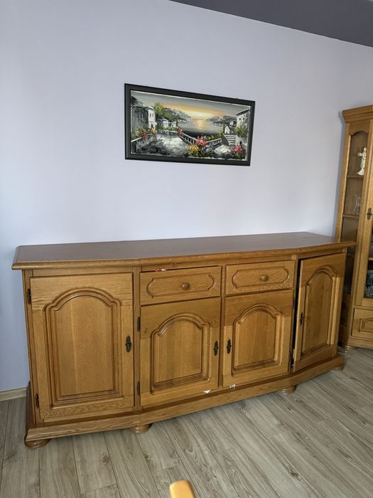 zestaw debowych mebli