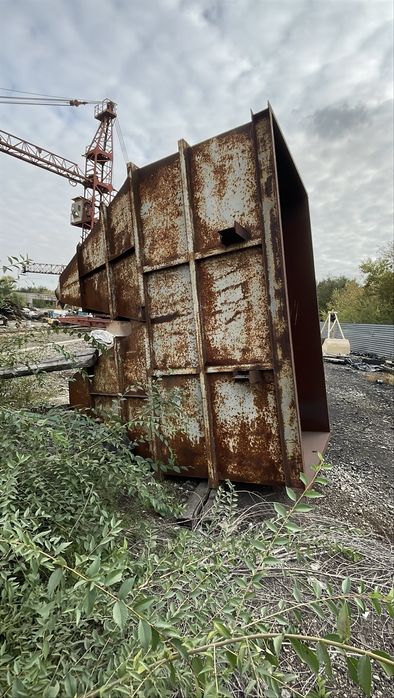 Бункер двоскатний металевий (~10 м.куб) – 3.3х2.0х3.5м