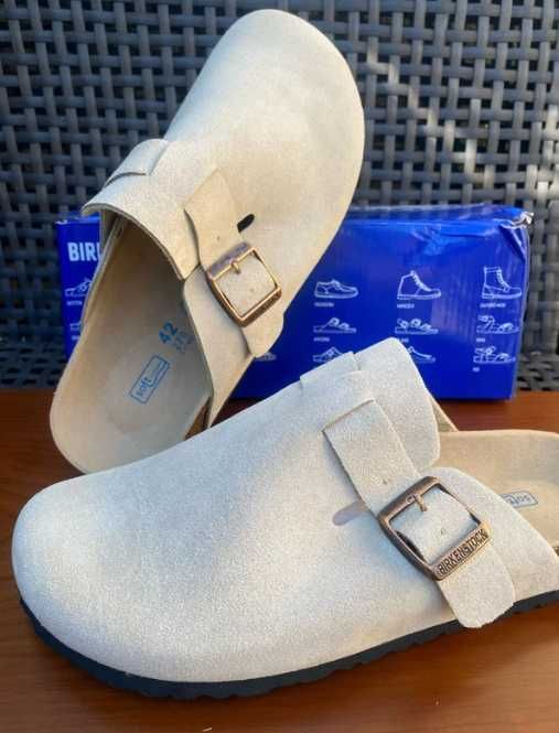 BIRKENSTOCK Boston BS Sand Suede Leather R.40