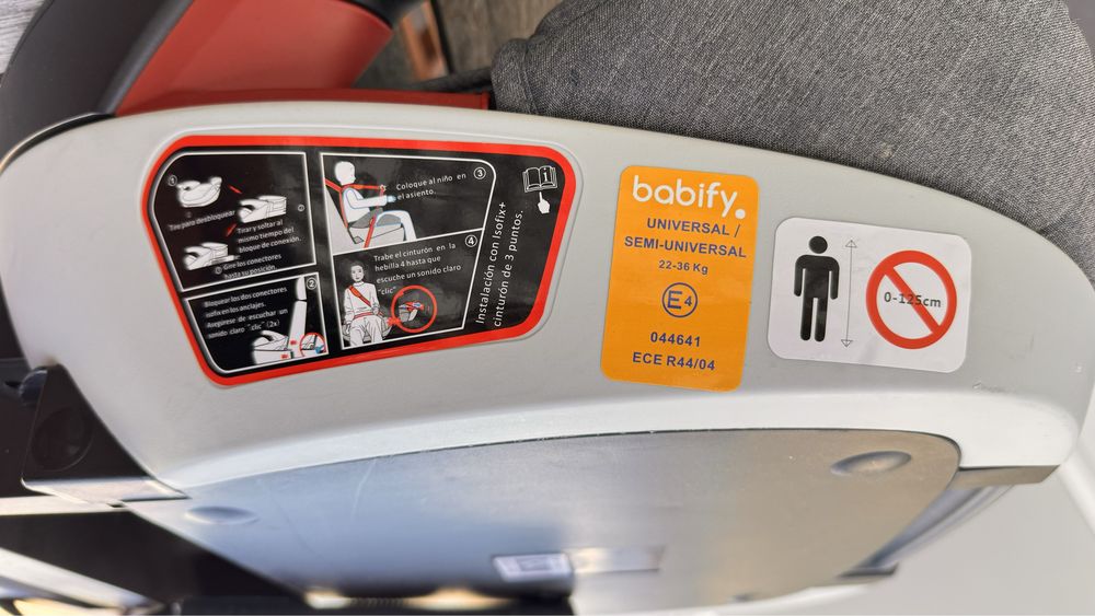 Banco/Cadeira Auto babify (isofix).