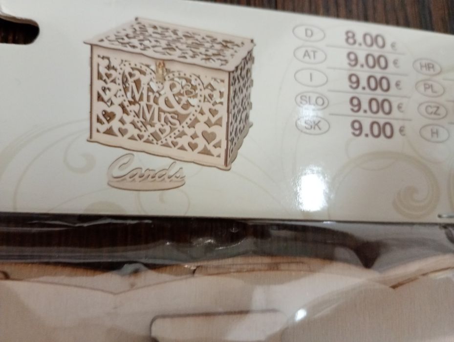 Pudełko na koperty Ślub