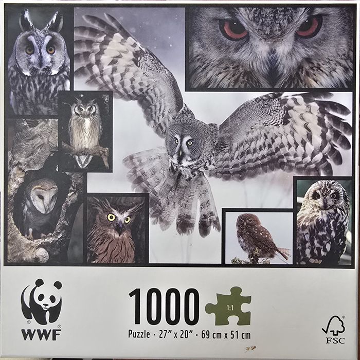 Puzzle 1000 szt WWF - SOWY