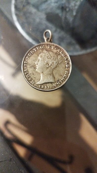 Moeda/medalha 500 reis de 1851