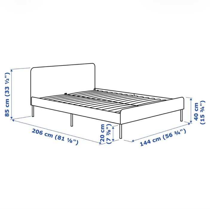 Slattum cama cinza