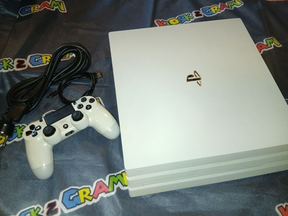 Konsola PS4 Pro 1TB  biała White (po wymianie pasty - cicha) sklep kioskzgrami