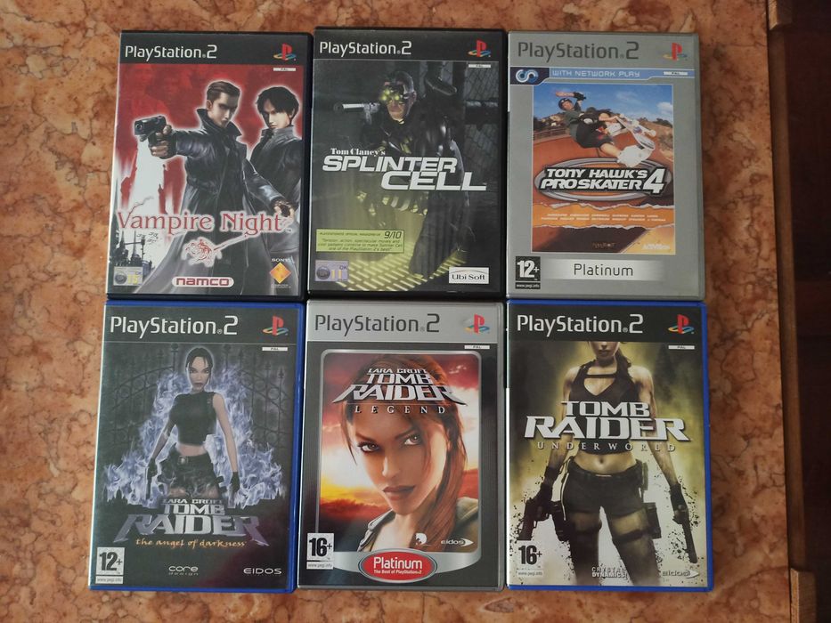 Vários Jogos Playstation 2 (PS2)-Tomb Raider, Killzone, Rayman, GTA