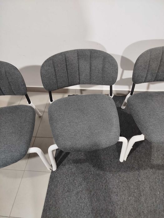 4 Cadeiras Lounge FelizJolien Lounge Chair Cinzenta Preta Nova