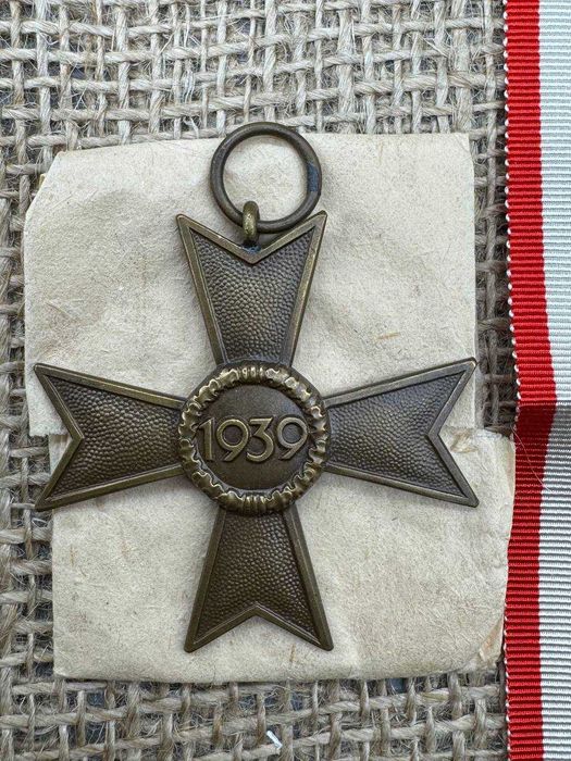 komplet krzyż KVK 1939 syg 1 Deschler Mint ww2 original