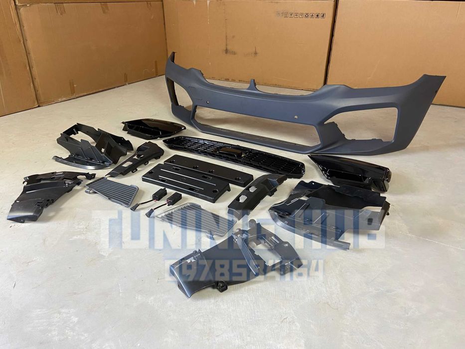 бампер bmw g30 m5 f90 (дорест в стиле рест) бмв г30 ф90 без замены фар
