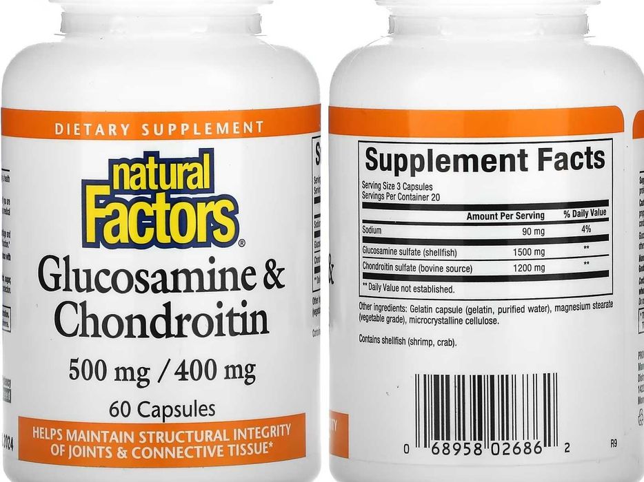 Глюкозамин с хондроитином и МСМ MRM Doctor's Best now foods