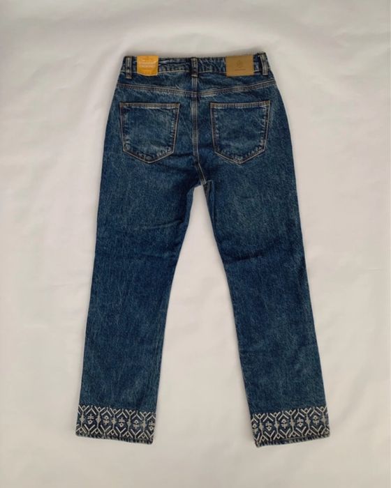 Calças Springfield Straight Cropped High Waist