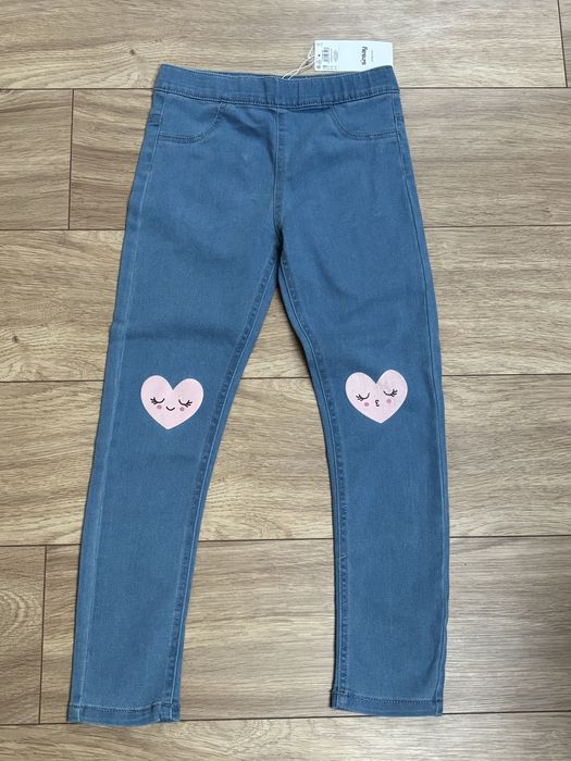 Nowe legginsy miekki jeans 140 sinsay