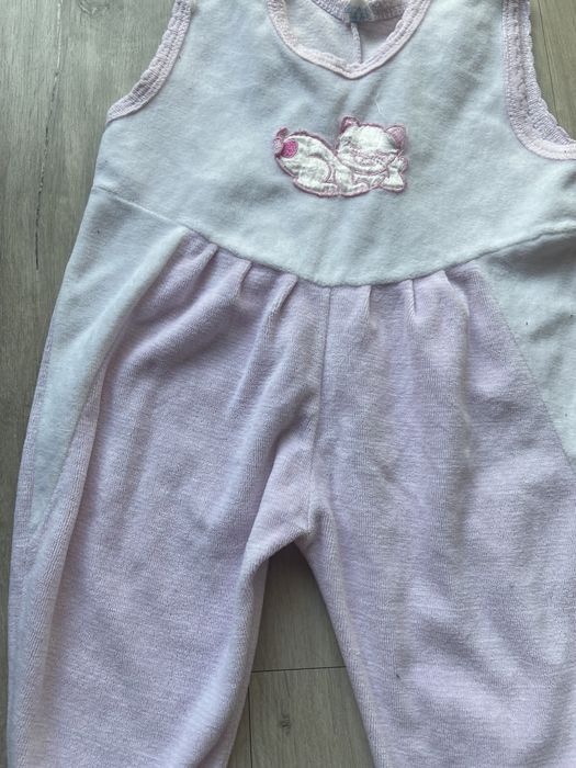 Pajac welurowy polski producent 68 kotek