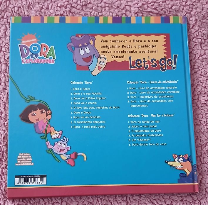 Livro Dora, a irmã mais velha
Capa dura.

A mãe da Dora vai ter um bebé! No final ela descobre que são gémeos.