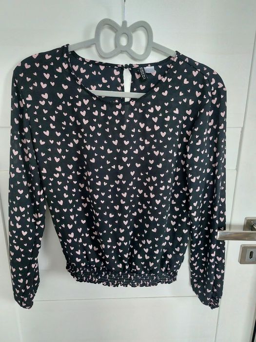 Bluzka H&M 34 serduszka