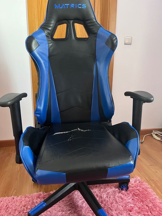 Cadeira Gaming Matrics Azul