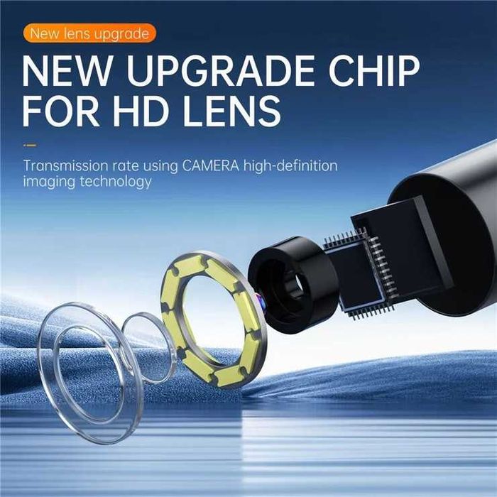 Подарунок чоловіку, баткові. Професійний ендоскоп камера з екраном.