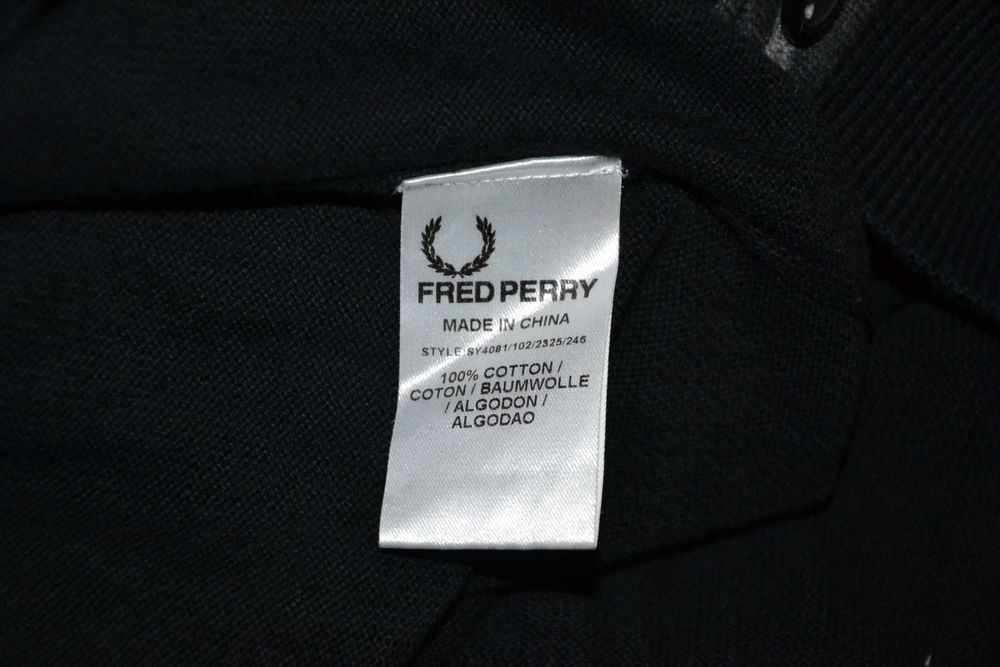 FRED PERRY Sweter Męski Rozpinany XL Kardigan Super Stan Bawełna