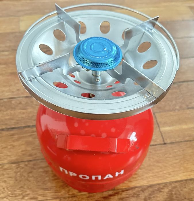 Газовий комплект 2-в-1: Балон 5 або 8 л + Потужна конфорка для їжі