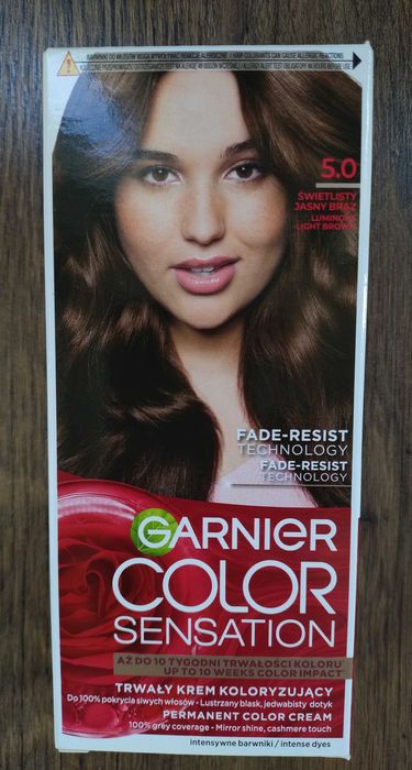 Garnier Color Sensation Farba do włosów 5.0 Świetlisty jasny brąz