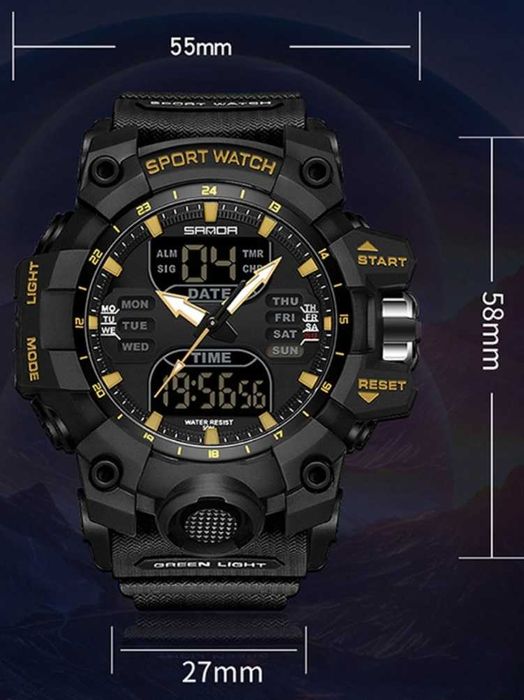 Sanda G-Style cała kolekcja 6 zegarków inspirowanych G-Shock Mudmaster