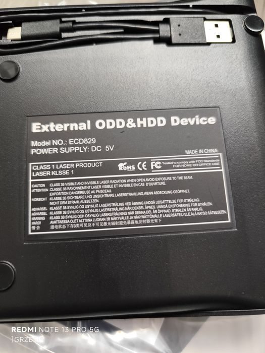 Nowy zewnętrzny napęd nagrywarka CD DVD