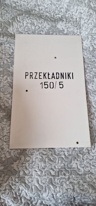 Tablica informacyjna PRL vintage loft