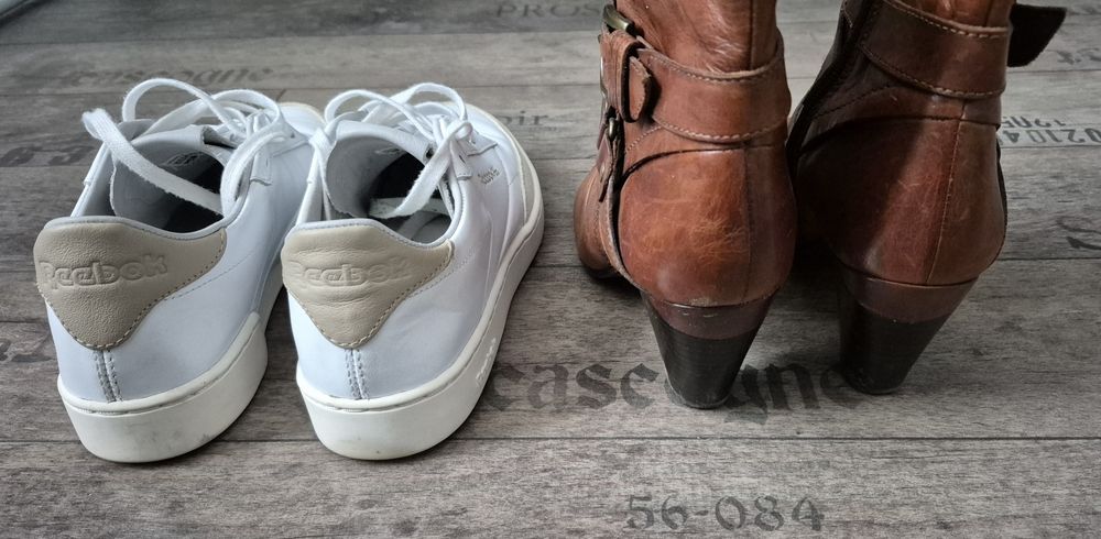 Zestaw butów 36,5 skóra trzewiki sneakersy