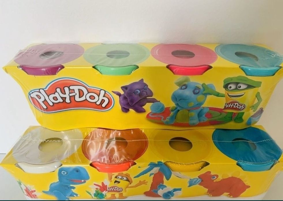 NOWY Zestaw 4 Tuby Play-Doh Ciastolina 4-Pak Zapasy - Sklep!